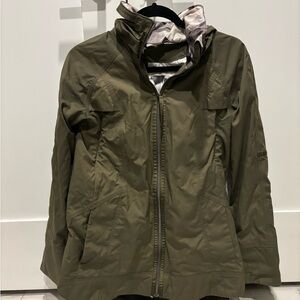Lululemon Athletica Green Utility Jacket with High Collar